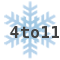  4 - 11 inches of new snow